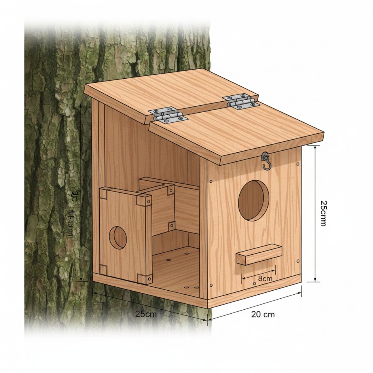 plan nichoir écureuil roux