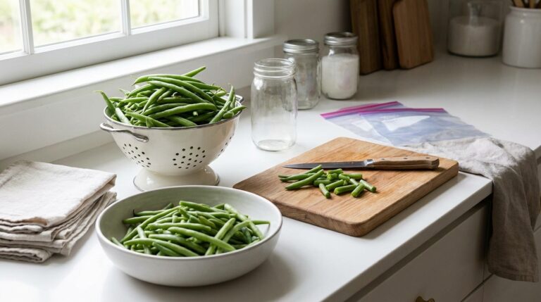 Comment congeler les haricots verts du jardin sans perdre le goût