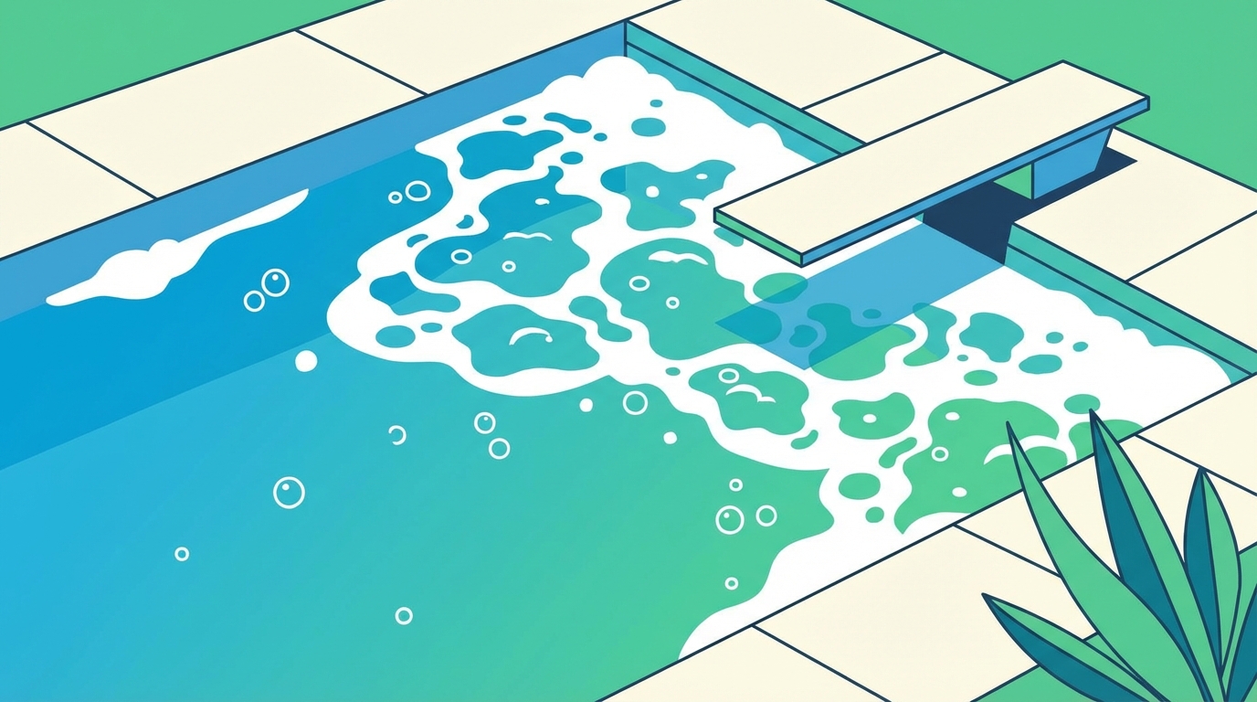 découvrez les causes de la formation de mousse dans votre piscine et apprenez les méthodes efficaces pour éliminer ce problème et garder une eau propre et claire.