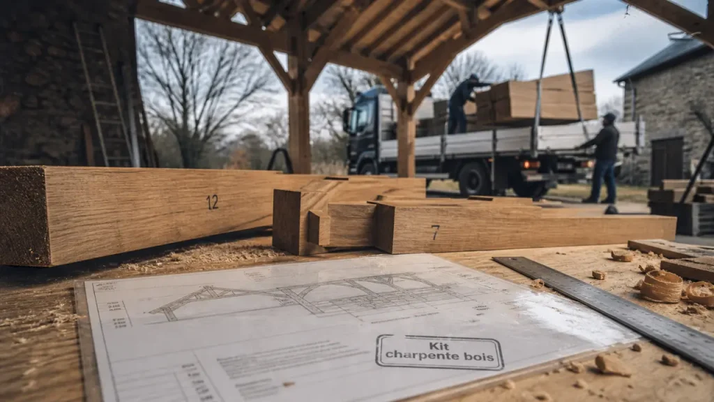 Kit charpente bois : plans de montage et devis sous 72h